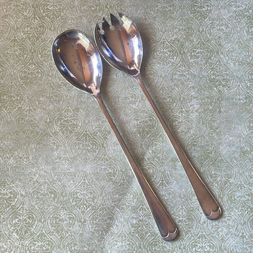 EPNS Sheffield England Salad Server Set
